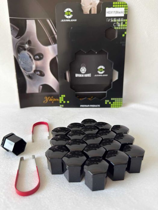 Черные колпачки на болты и гайки 17/19/21/22 мм