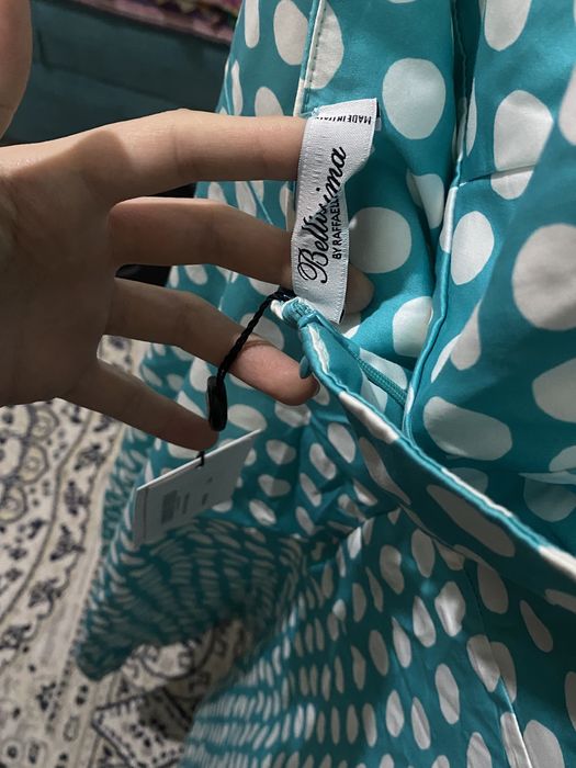 Синий летний платье