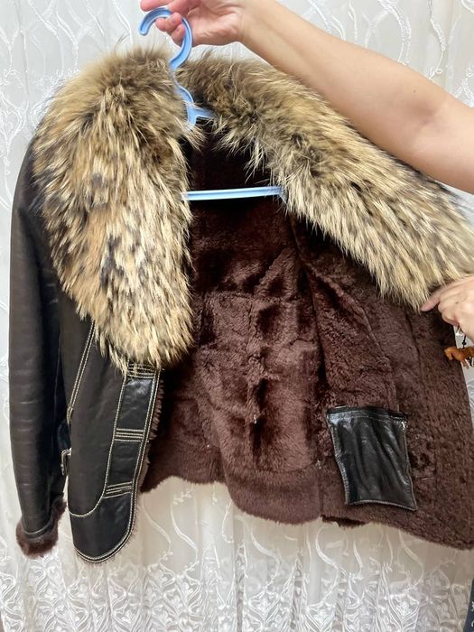 Дубленка куртка с мехом