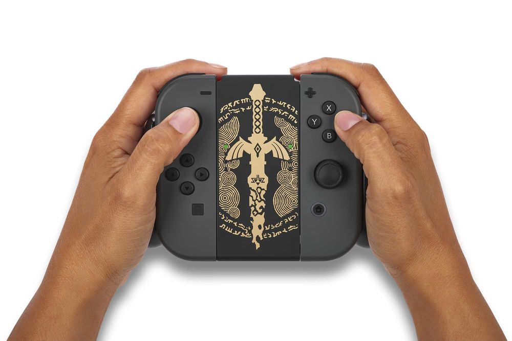Suport controller Nintendo Switch Joy-Con POWERA Comfort Grip Zelda