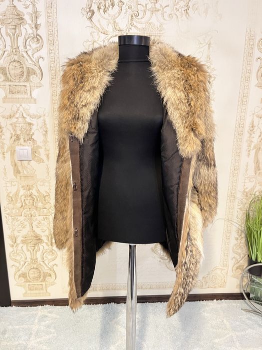 Haina din blana naturala de vulpe cristal marime S/M