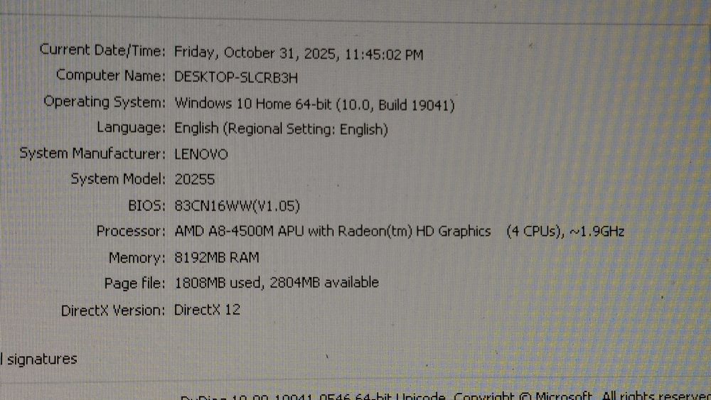 Laptop Lenovo G505S gaming, cu 8 si 1000Gb de RAM/ROM, cu win 10