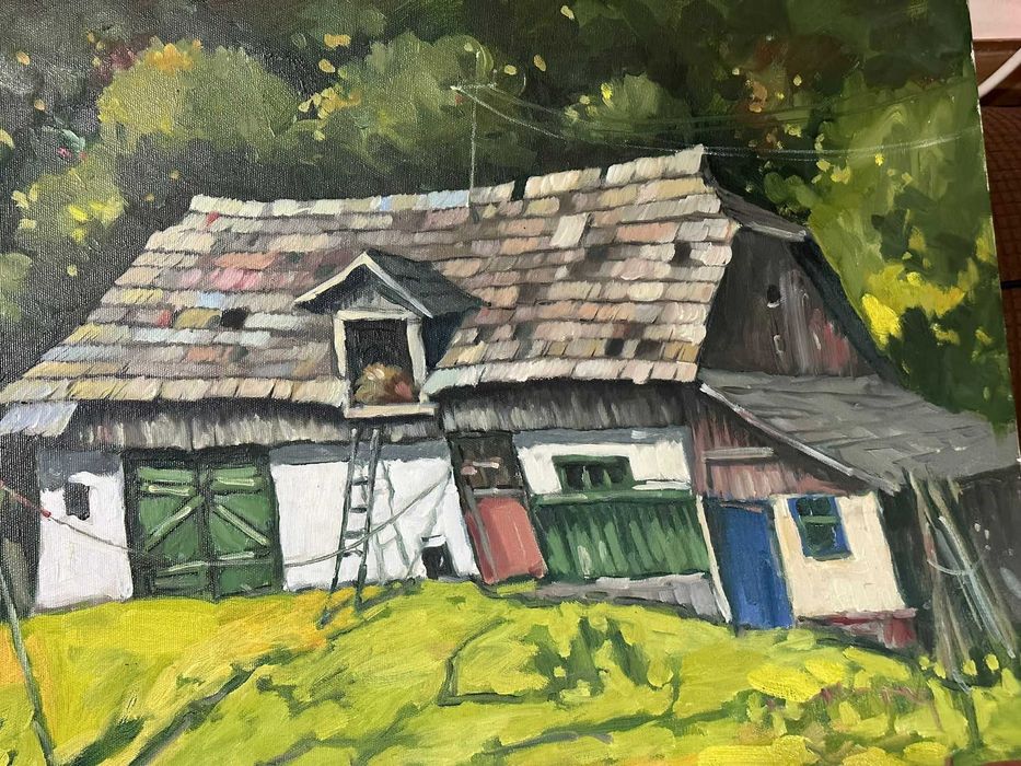 TABLOU DAVID CROITOR - Ulei pe panza - 50 x 60 - Pictura Casa la Dorna