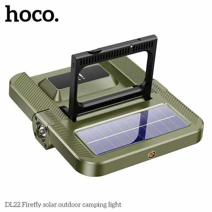 Hoco DL22 Solar Led Многофункциональная походная лампа для кемпинга