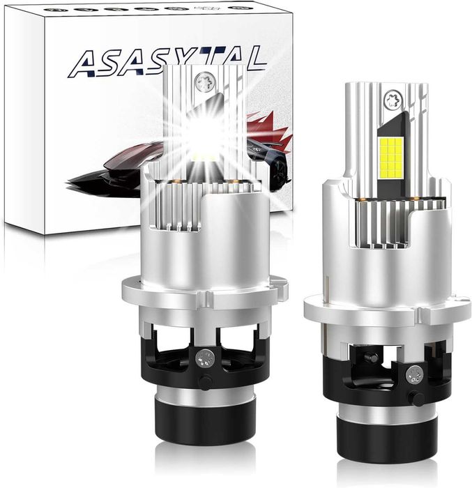 D2S D2R LED крушки за фарове 35W, 6500K чисто бяла светлина, 1 чифт