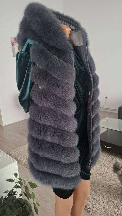 Vesta din  blana  naturala, marime M