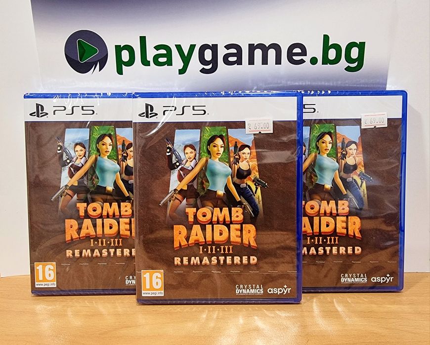 Чисто нова игра Tomb Raider I-II-III Remastered за PS5