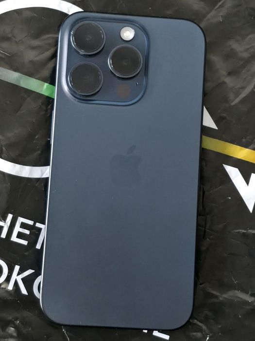 128GB iPhone 15 Pro Гаранция Vivacom 2025г. Blue Titanium / Син
