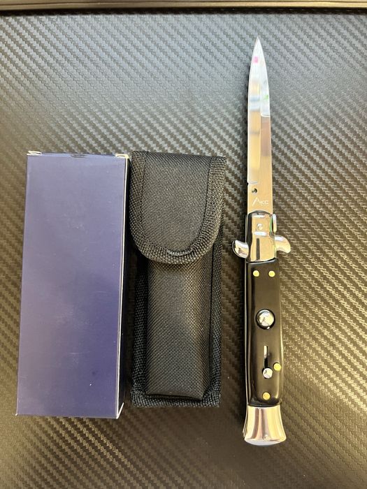 Briceag stiletto AKC italy  lungime totală 22.3 cm, grosime lamă 3 mm