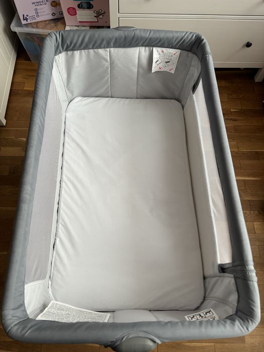 Бебешка кошара Chicco - Next 2 Me, Essential, сива