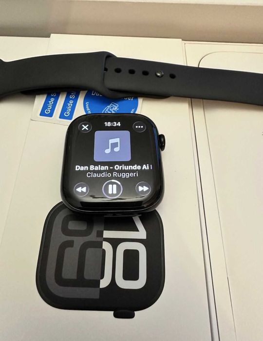 Apple Watch 10 GPS Jet Black 46mm Garantie 100% baterie