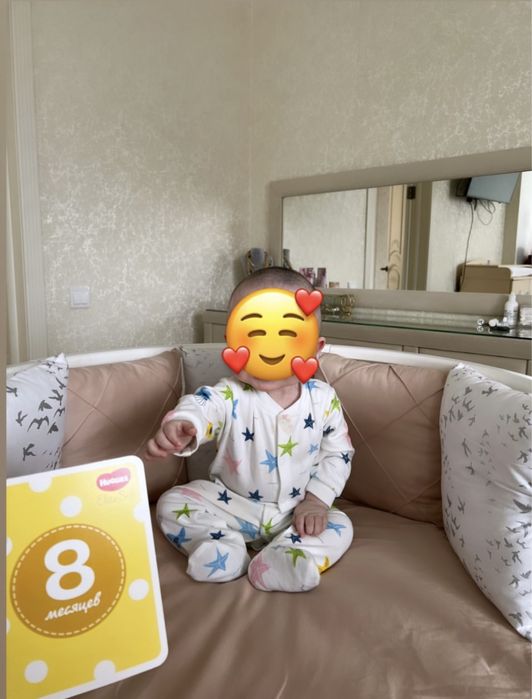 Продам бортики 12шт + простыня для овальной кровати