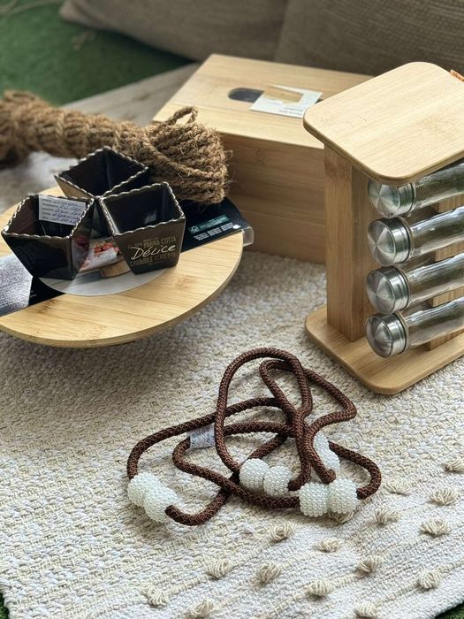 Бохо стил килим,възглавница,поднос и още