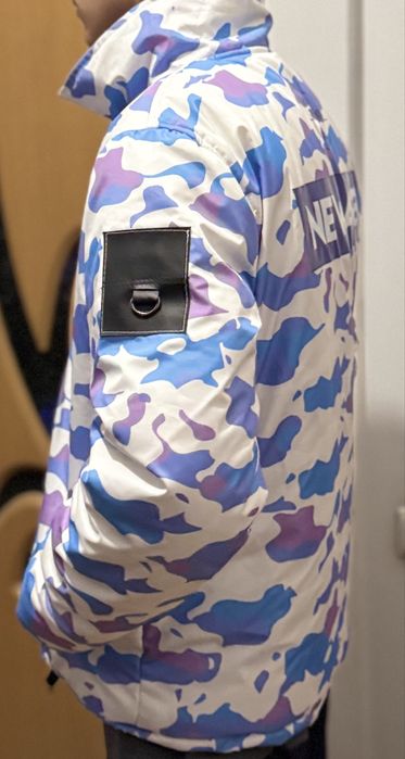 Geaca de iarna Free Fire New Age, model exclusiv, albastru-alb, M,noua