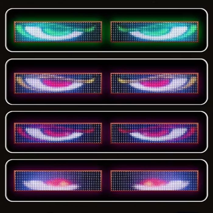 Лед ленти - Очи за предно стъкло 60см 2БР/К-Т