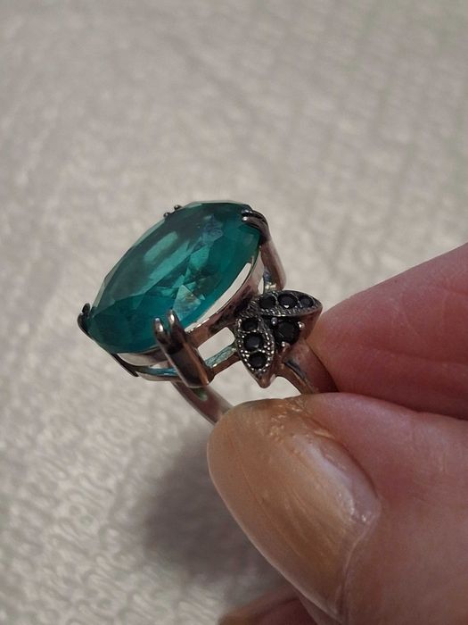 Лот сребро пръстен и обеци