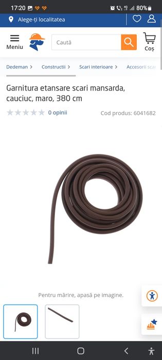 Vând capac scara pod si garnitura