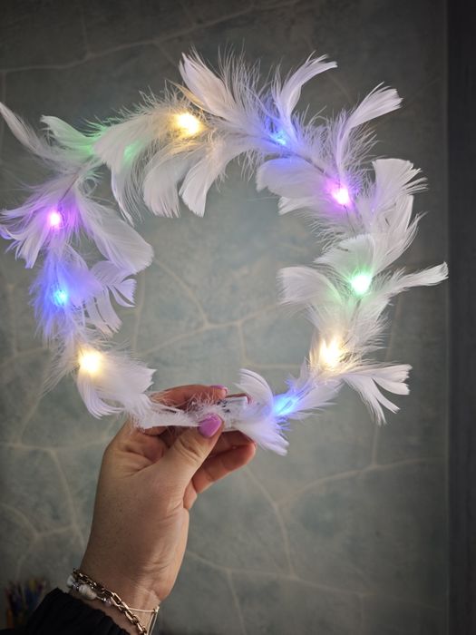 Set 2 coronițe îngeraș, cu instalatie