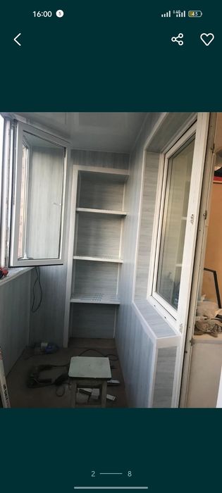 Балкон под ключ окна двери