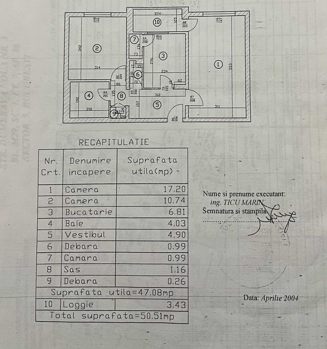 Apartament 2 camere Dumbrava Noua-Sebastian-Rahova