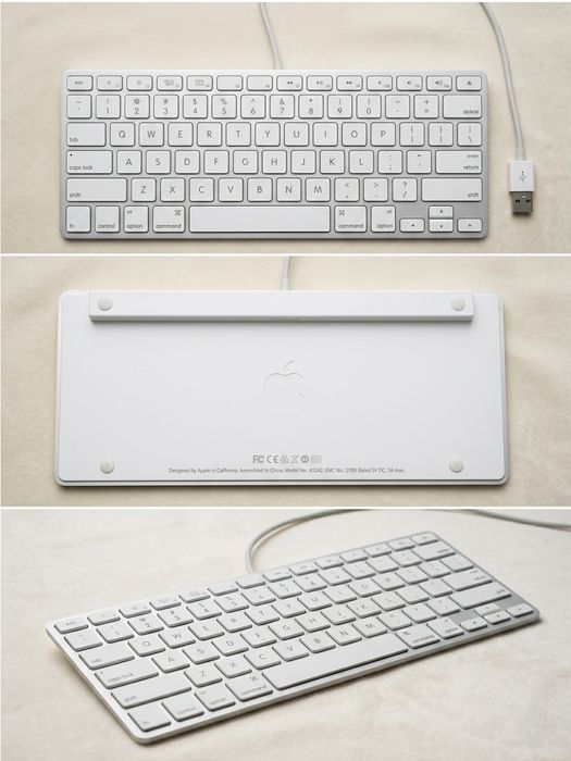 Оригинальная компактная клавиатура Apple Keyboard (A1242) USB