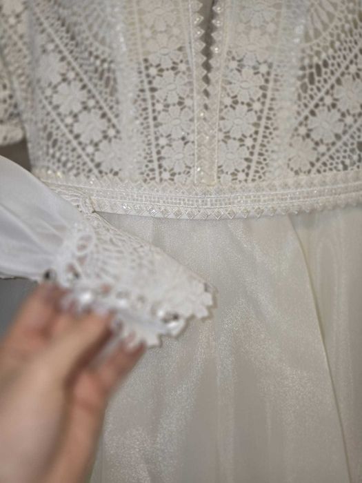Rochie mireasă nouă, nepurtată, măsura M (38-40).