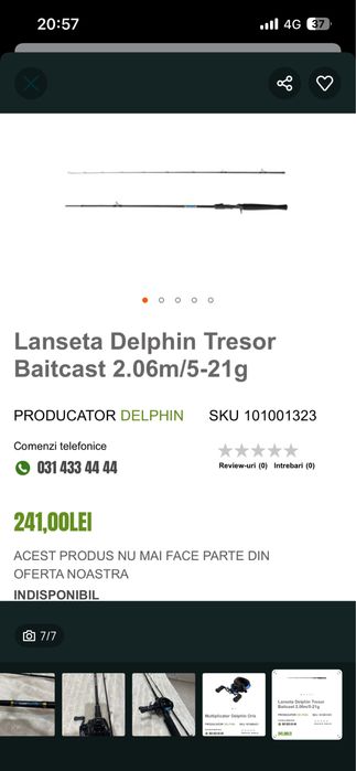 Lanseta baitcasting