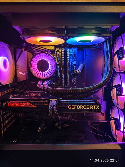 Геймърски Ryzen 7 5800X3D,RTX 4070 Super 12GB,RAM 32GB DDR4,SSD 1TB
