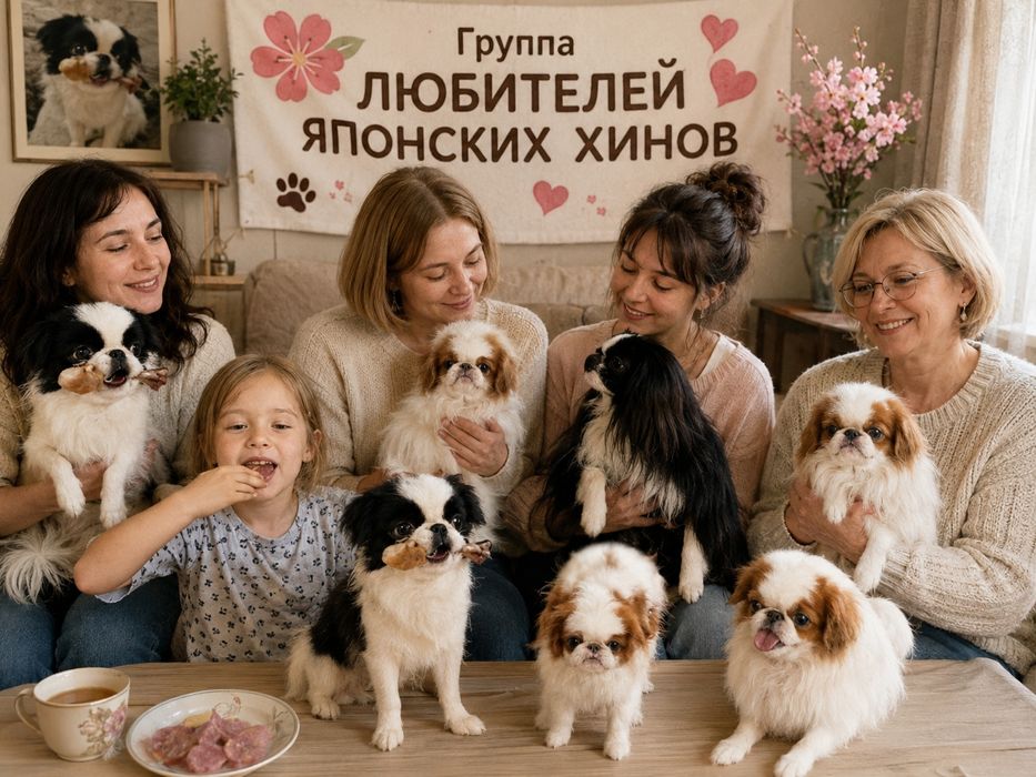 Бронь щенков японского хина.