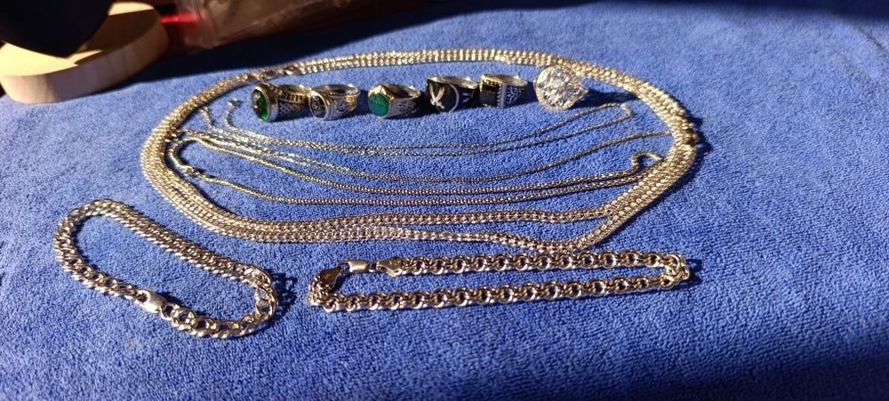 Серебряные браслеты, проба 925,  вес разные