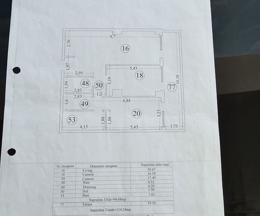 Apartament 3 camere Mamaia, vedere pe Lac, Proprietar