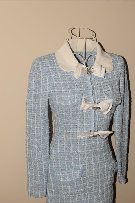 Дамска официална рокля в Син Цвят