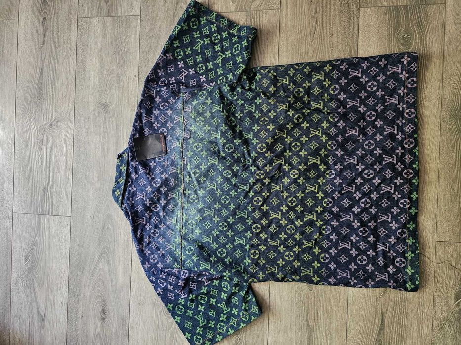 LV denim gradient over-shirt