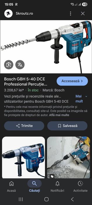 Rotopercutor,picamer Bosch profesional GBH 5-40 DCE