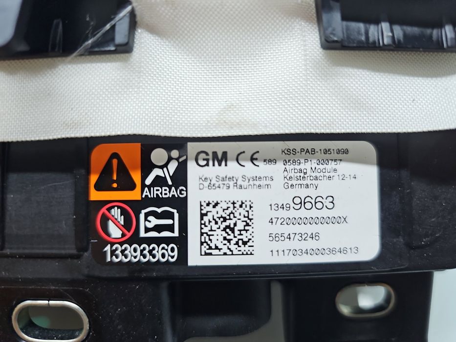 Airbag pasager Opel Astra K [Fabr 2015-2022] 13499663