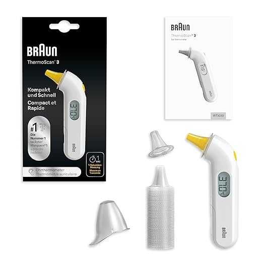Ушен инфрачервен термометър за ухо Braun ThermoScan 3 IRT3030