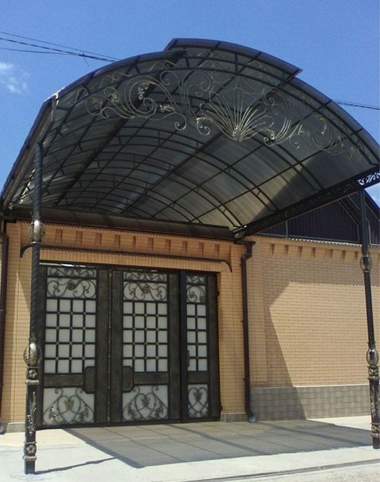 Ворота,навес,перила,заборы