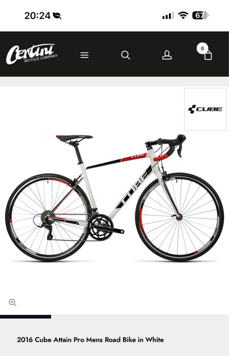 Cube attain pro men black and white