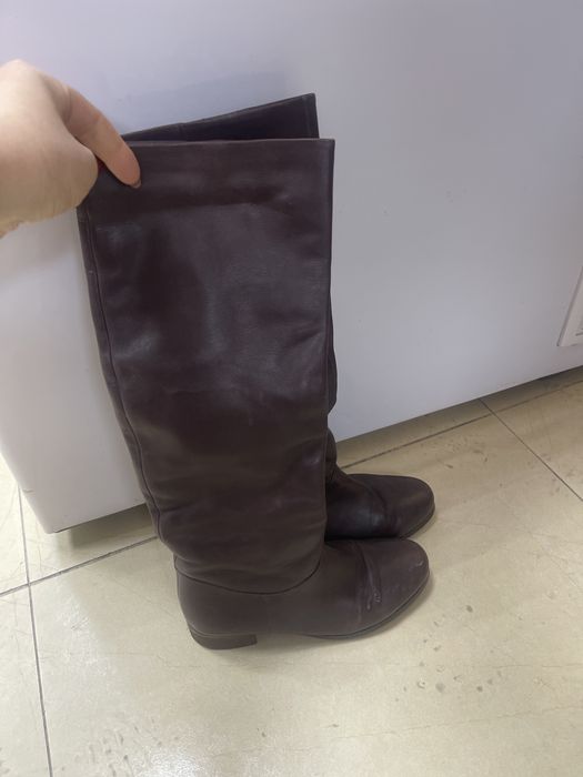 Сапоги высокие на замке