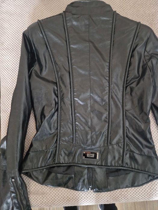 Черно кожено яке ALESSA -s