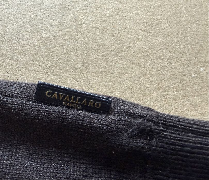 100% мерино вълна CAVALARO NAPOLI ОРИГИНАЛЕН мъжки пуловер - S