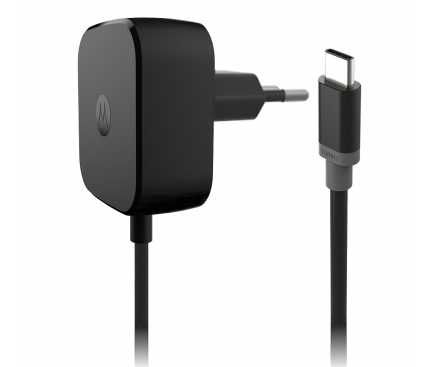 Incarcator Retea Cu Fir USB-C Motorola TurboPower, 15W, 3A, Negru