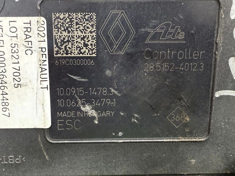 POMPĂ ABS RENAULT TRAFIC III 2021 2.0 DIESEL / Furgon COD OEM 476601418R 93459794 2014-2021
