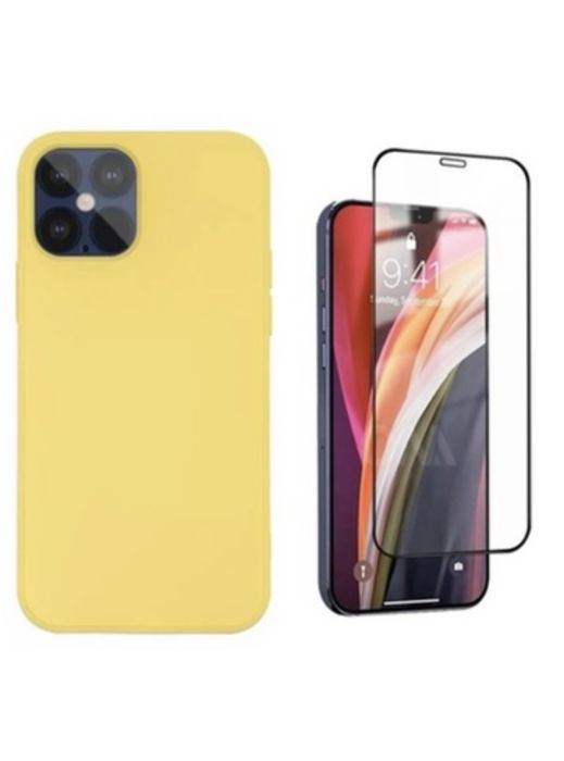 Iphone 12/13 PRO/MAX/MINI Husa Safe Guard Catifea si Folie Sticla 21D