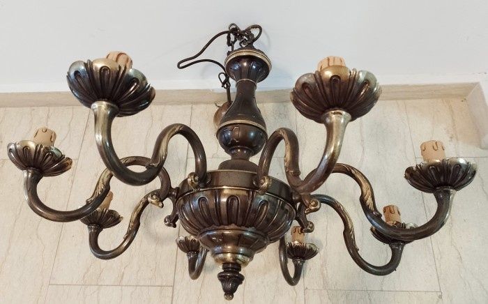 Boem candelabru din bronz cu 8 brate ideal accesoriu pentru camera, st