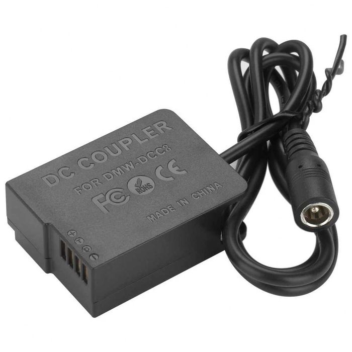 Alimentator priza DMW-DCC8 BLC12 pentru camera Panasonic Lumix GH2 GX8 G80 G81 G85 FZ200 FZ300 FZ1000 FZ2000 FZ2500 G5 G6 G7 G70