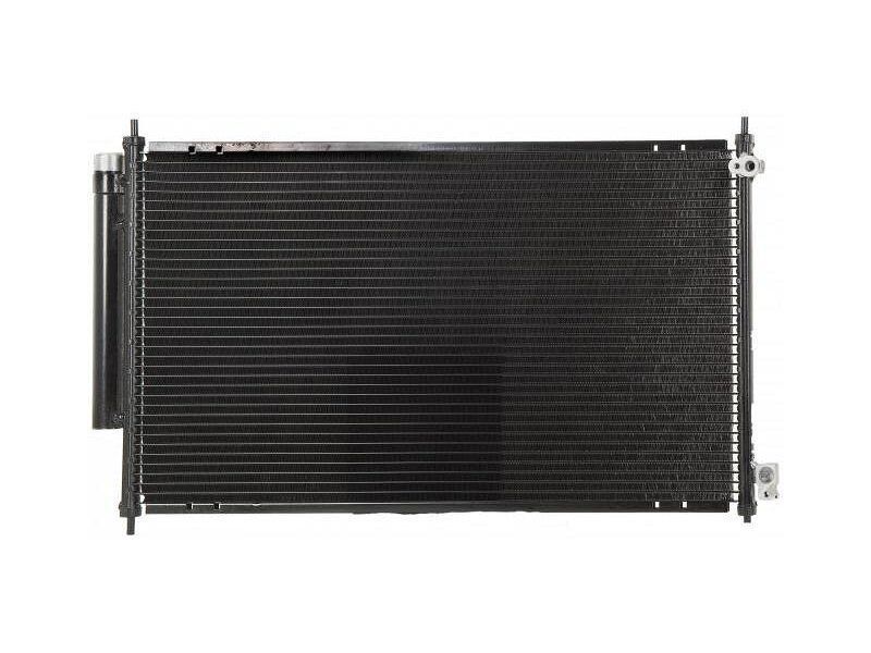Condensator climatizare Honda Accord, 01.2003-05.2008, motor 2.0, 114 kw; 2.4, 140 kw benzina, cutie manuala/automata, full aluminiu brazat, 690(645)x390(370)x16 mm, cu uscator si filtru integrat; Limousin