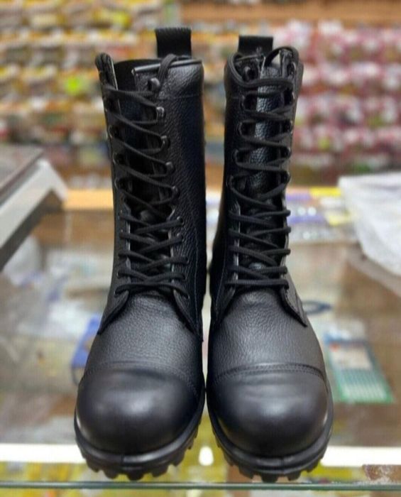 Берцы летние натуралка кожа