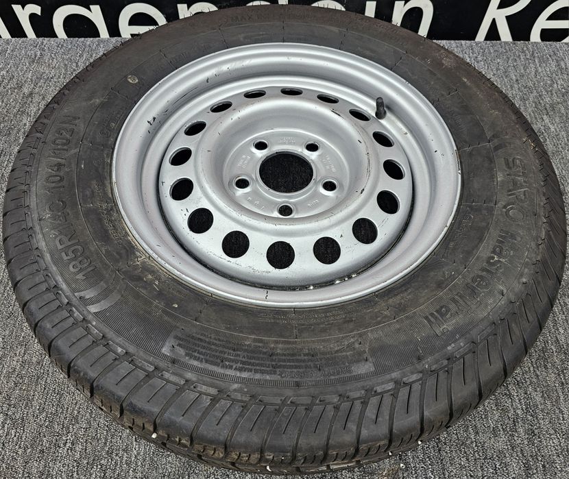 Janta Tabla/Oțel  Ptr. SlepAuto/Platforma Auto 14''+ Anvelopa 185R14C