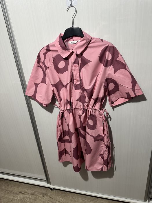 Marimekko Unikko rochie/tunică nouă măr. 40 – bumbac, roz, originală